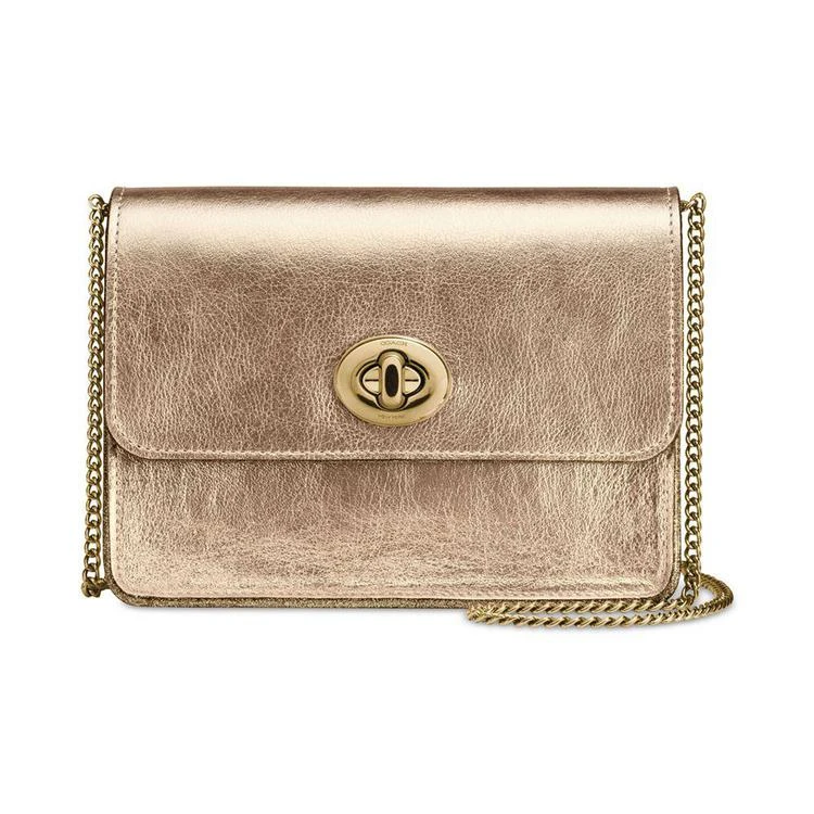 商品Coach|Bowery Crossbody in Metallic Smooth Leather,价格¥1111,第1张图片