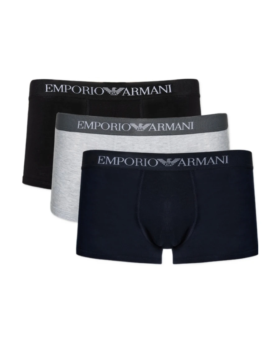 商品【商品预售7天】 Emporio Armani|Emporio Armani 男士内裤 111610CC72294235-0 黑色,价格¥497,第1张图片