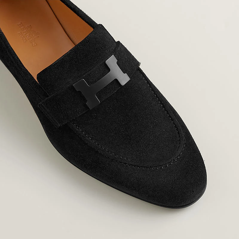 Hermes/爱马仕 男士黑色小牛皮乐福鞋 商品