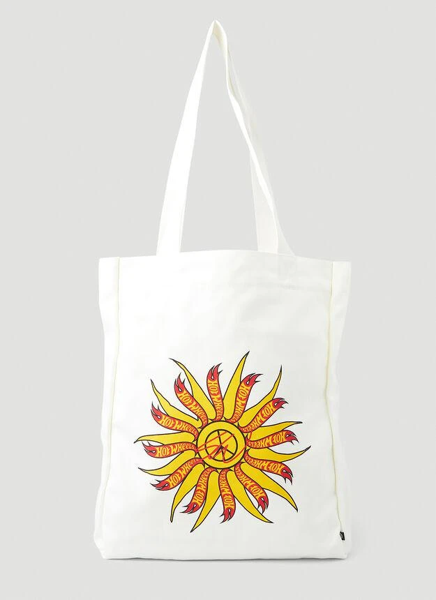 商品Adidas|Graphic Print Shopper Tote Bag in White,价格¥173,第1张图片