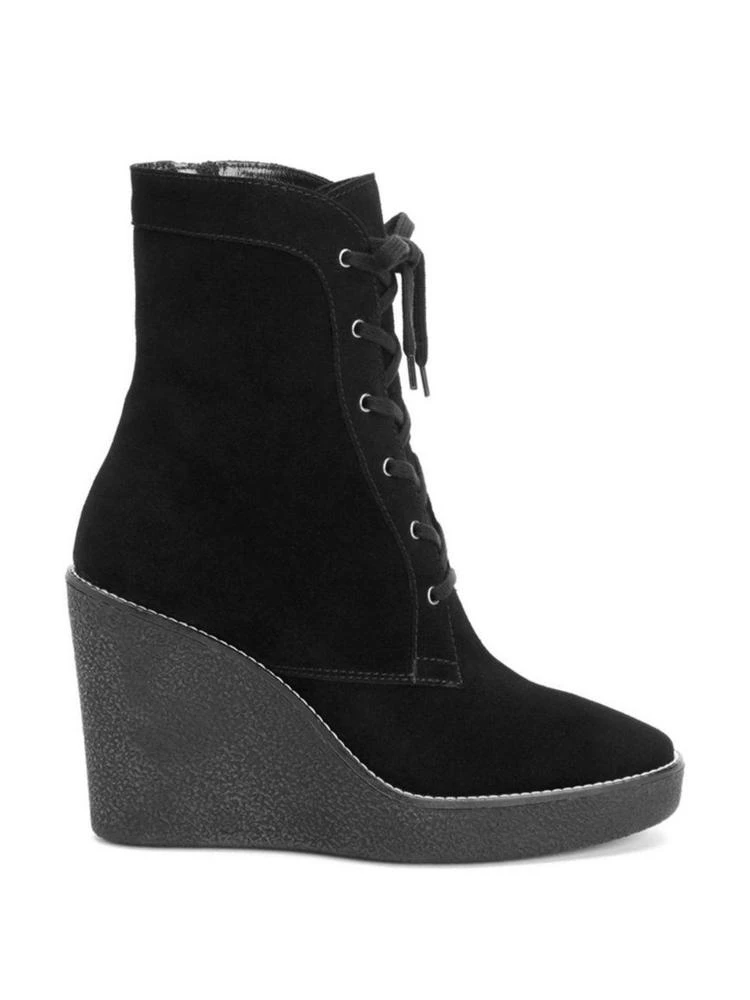 商品Aquatalia|Viviann Suede Lace-Up Wedge Booties,价格¥1350,第4张图片详细描述