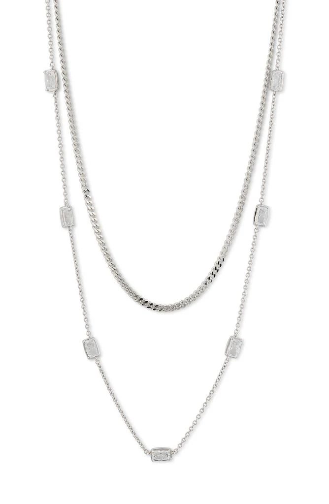商品Nadri|Cece Layered Chain Necklace,价格¥446,第1张图片详细描述