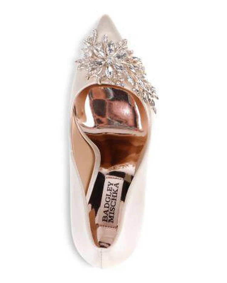 商品Badgley Mischka|缎面钻饰高跟鞋,价格¥981,第3张图片详细描述