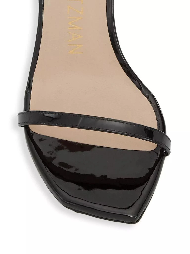 商品Stuart Weitzman|Nudistcurve Patent Leather Ankle-Strap Stiletto Sandals,价格¥1422,第4张图片详细描述