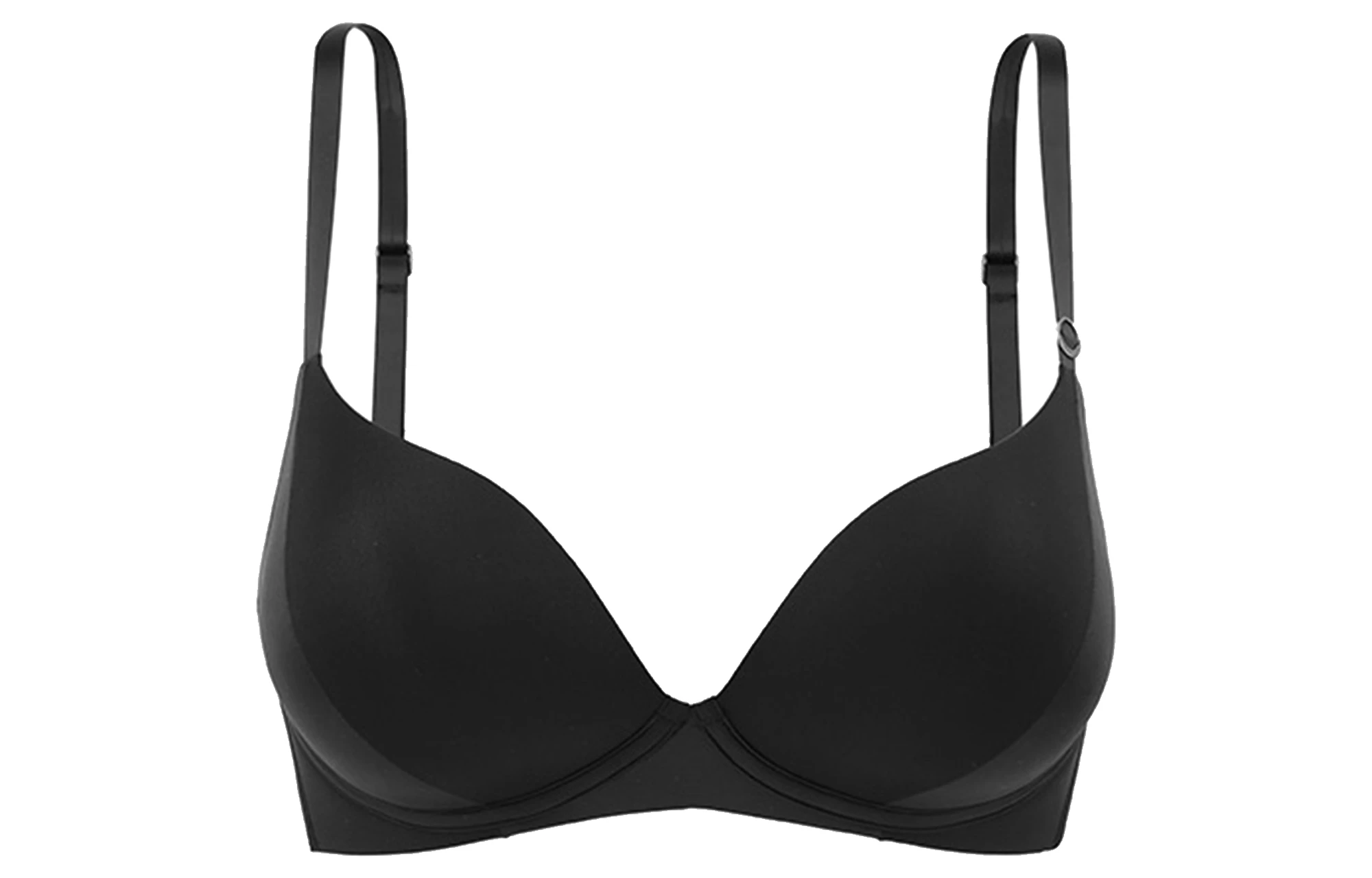 商品[国内直发] Calvin Klein|CK/ 黑标系列 聚拢防下垂塑形性感深V文胸 黑色,价格¥263,第1张图片
