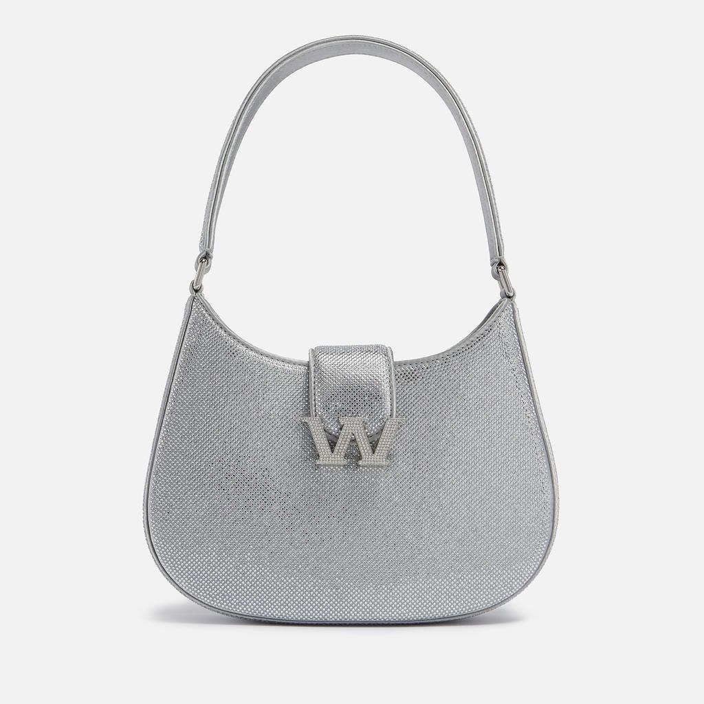Alexander Wang Small W Legacy Crystal-Embellished Satin Bag商品第1张图片规格展示