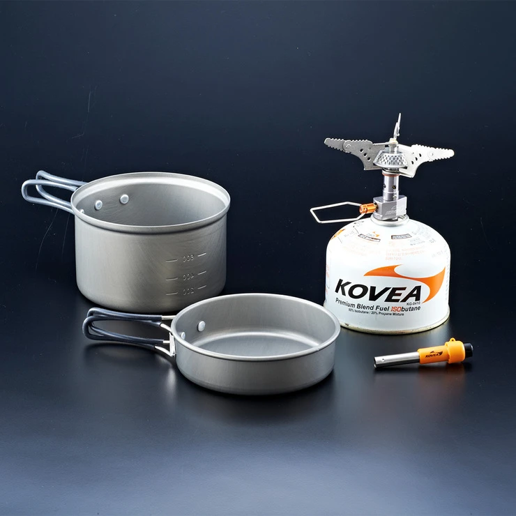 【韩国直邮|包邮包税】KOVEA 户外露营 单人炊具锅具轻便组合 带便携包（不含气罐） 商品