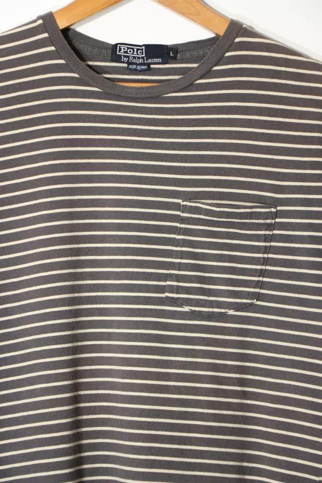 商品Urban Outfitters|Vintage 1980s Polo Ralph Lauren Striped Crewneck T-shirt Made in USA,价格¥741,第4张图片详细描述