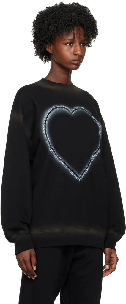 商品We11done|Black Heart Choker Sweatshirt,价格¥1268,第2张图片详细描述