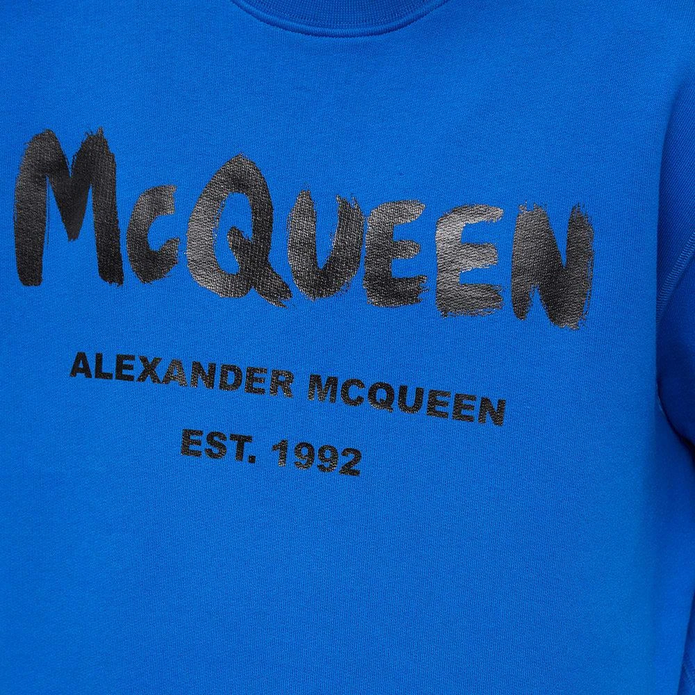 商品Alexander McQueen|Alexander McQueen Graffitti Logo Crew Sweat,价格¥2083,第5张图片详细描述