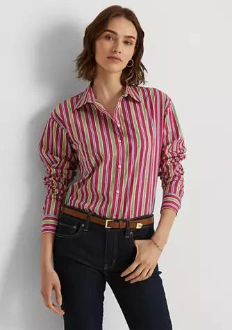 商品Ralph Lauren|Ralph Lauren Striped Cotton Shirt,价格¥224,第1张图片