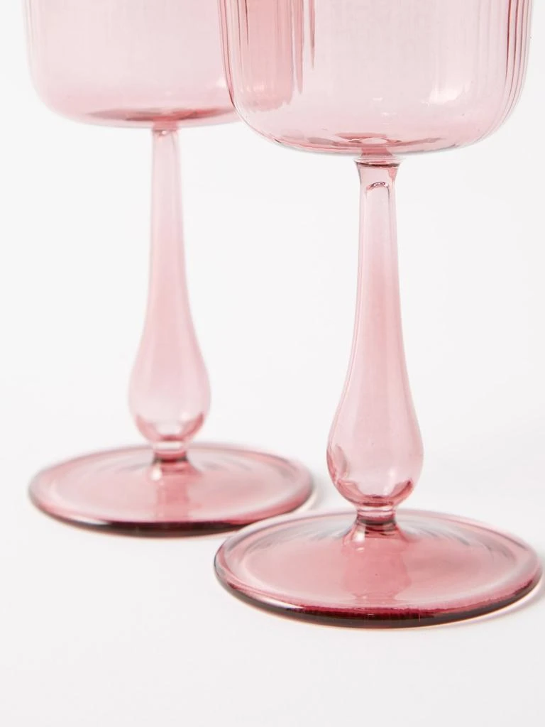 商品R+D.LAB|Set of two Luisa ridged wine glasses,价格¥558,第4张图片详细描述