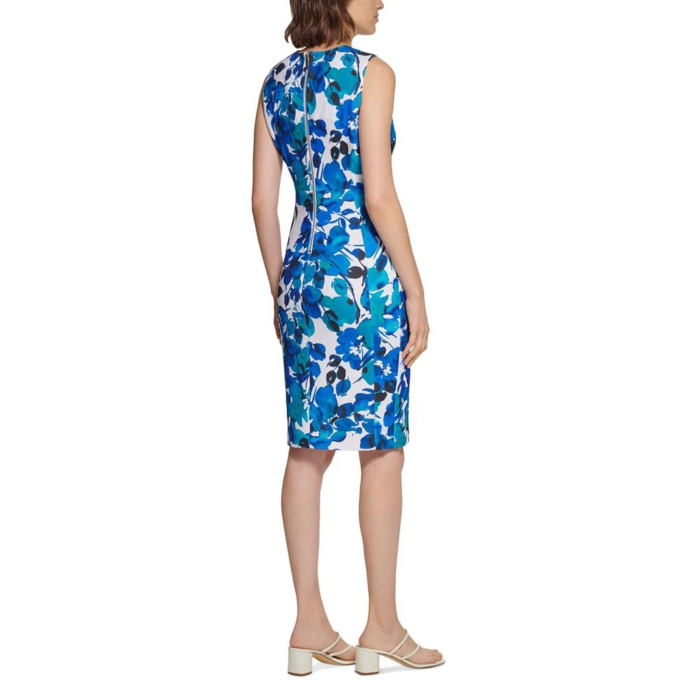 商品Calvin Klein|Floral-Print Sheath Dress,价格¥290,第2张图片详细描述