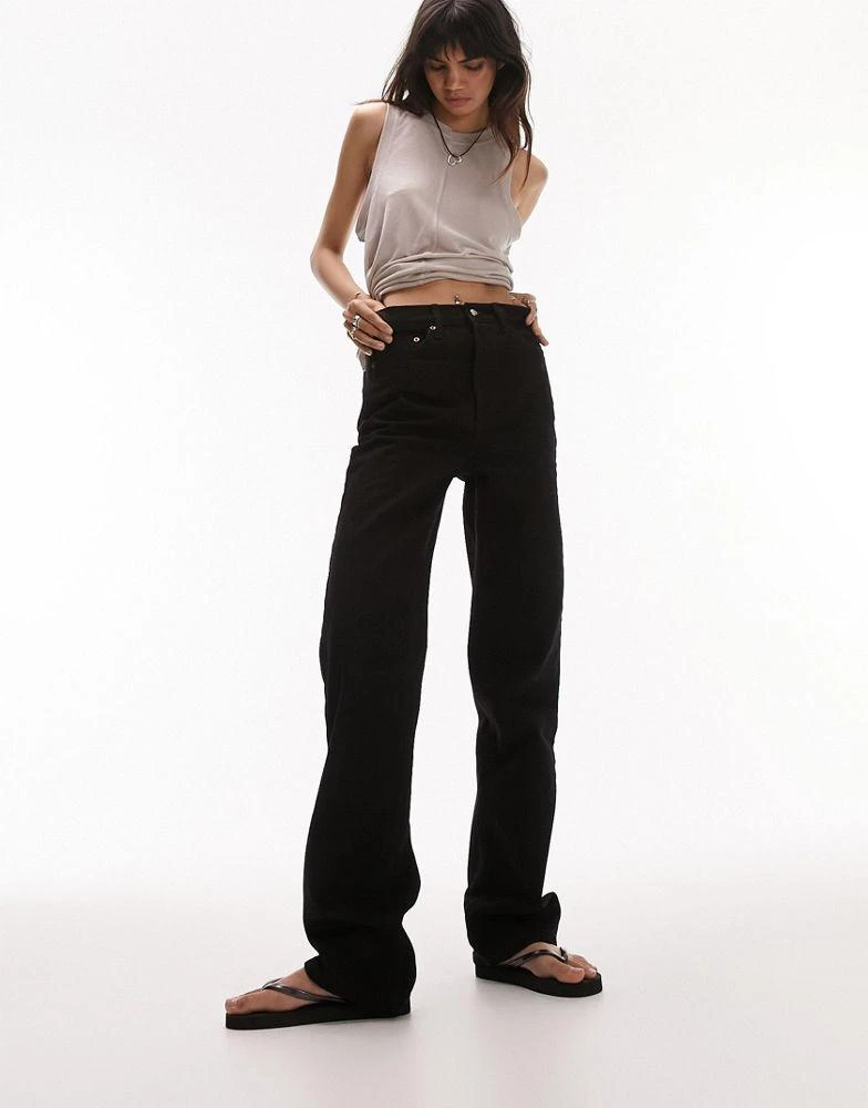商品Topshop|Topshop Kort jeans in black,价格¥202,第5张图片详细描述