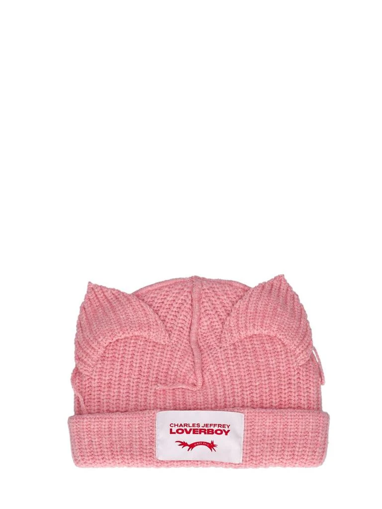 商品Charles Jeffrey Loverboy|Chunky Ears Lambswool Beanie Hat,价格¥1347,第1张图片