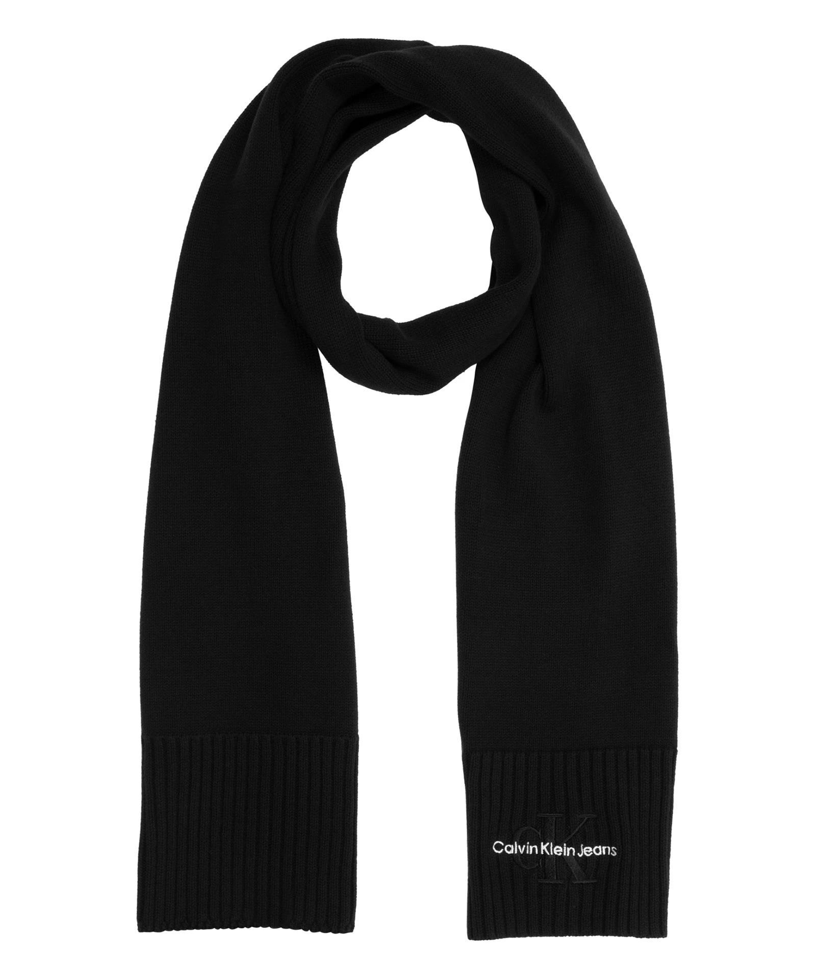 商品Calvin Klein|Calvin Klein 女士围巾 K60K611262BDS 黑色,价格¥609,第1张图片