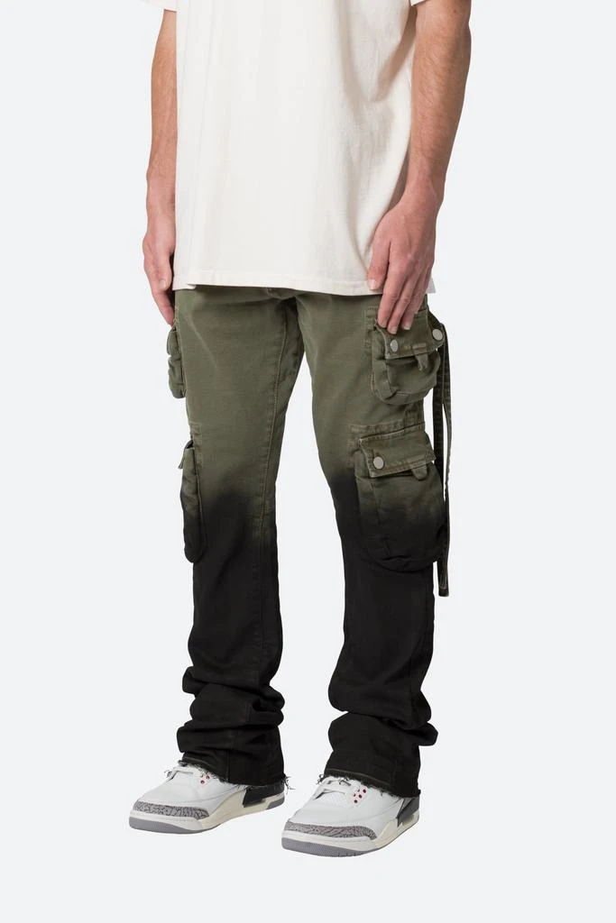 商品MNML|B569 Cargo Flare Denim - Olive/Black,价格¥196,第3张图片详细描述