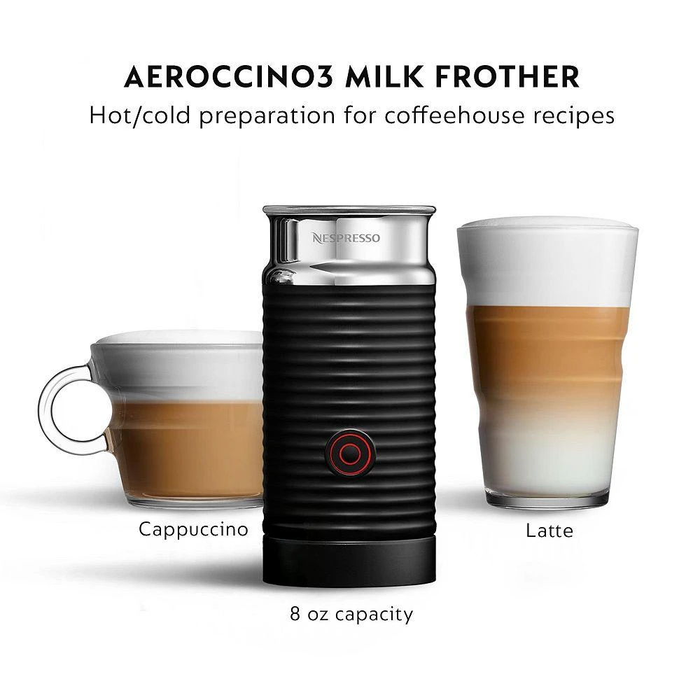 Vertuo Next Premium Coffee and Espresso Maker by DeLonghi with Aeroccino Milk Frother, Black Rose Gold 商品