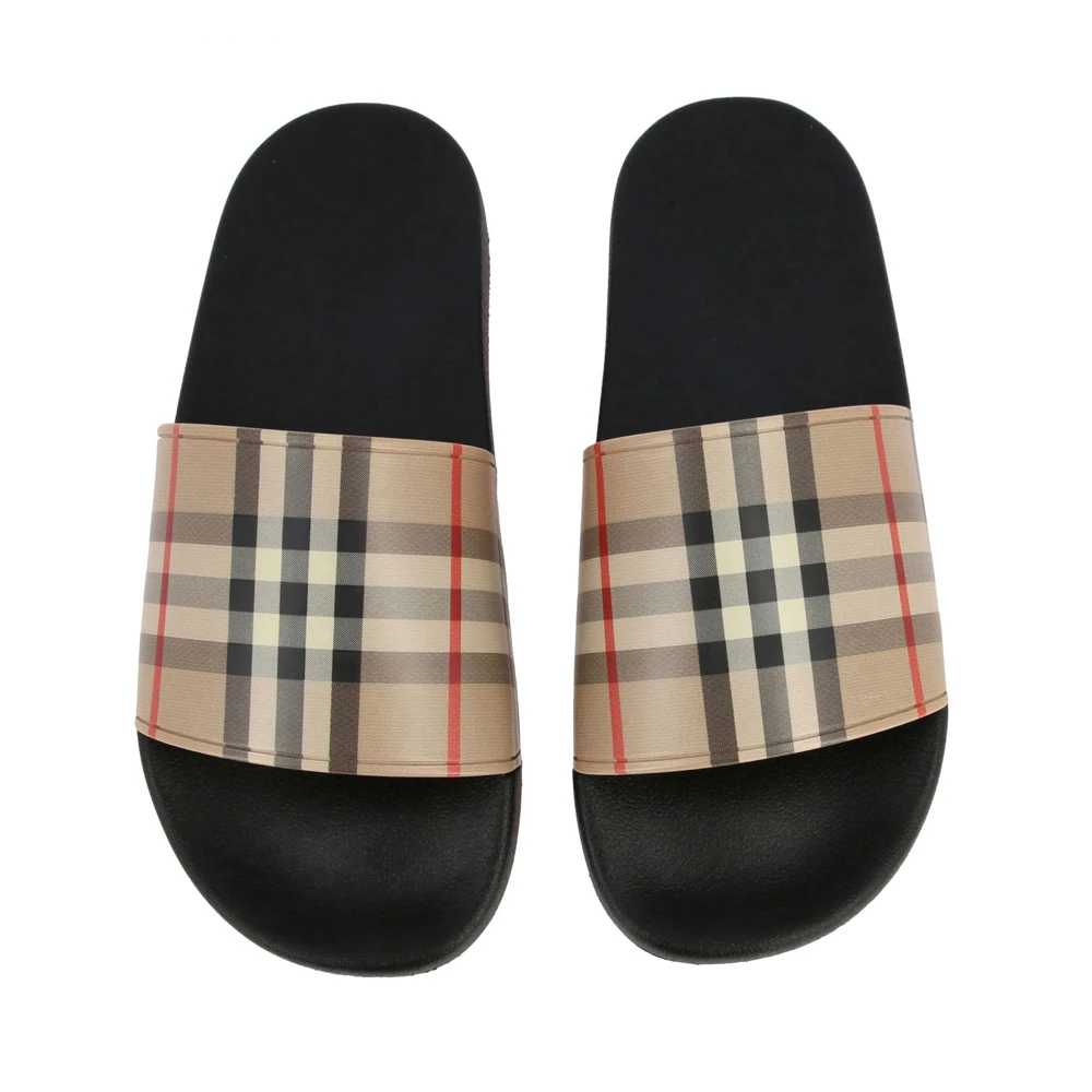 BURBERRY 米色男士露趾拖鞋 8023965 商品