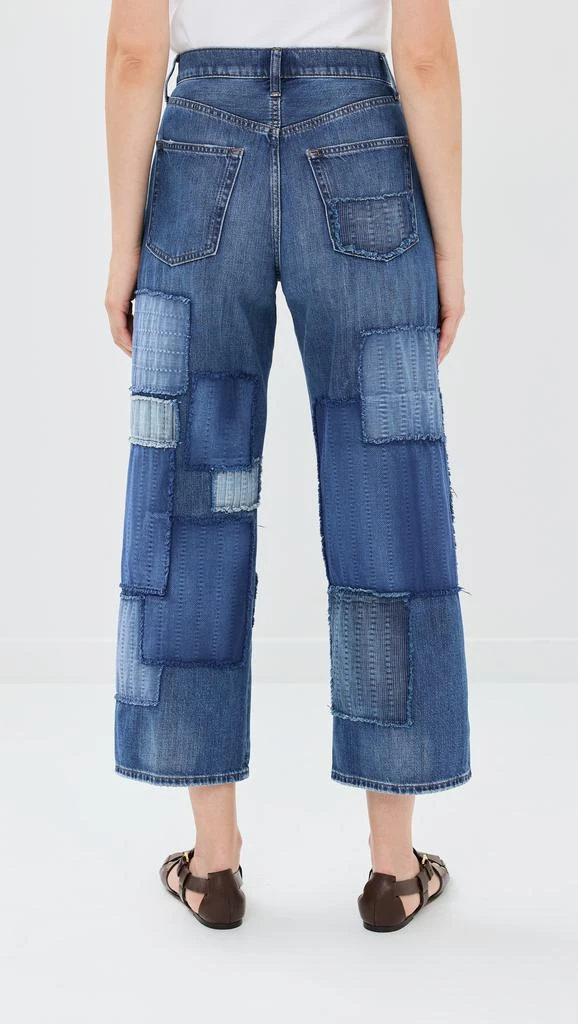 商品Ralph Lauren|Patchwork Crop Denim Jeans,价格¥1134,第2张图片详细描述