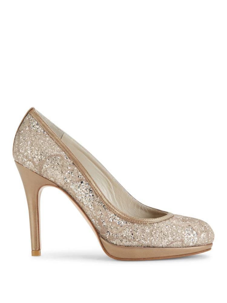 商品Stuart Weitzman|Laceswoon Embellished Leather Pumps,价格¥1219,第5张图片详细描述