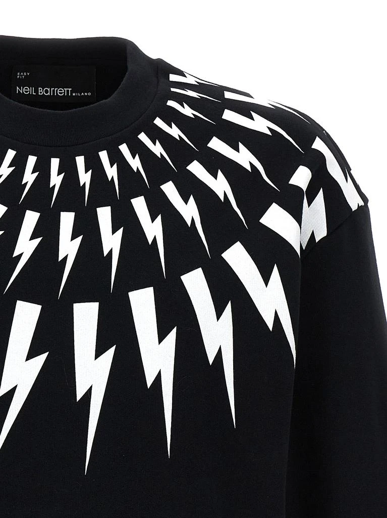 商品Neil Barrett|Thunderbolt Sweatshirt White/Black,价格¥1129,第3张图片详细描述