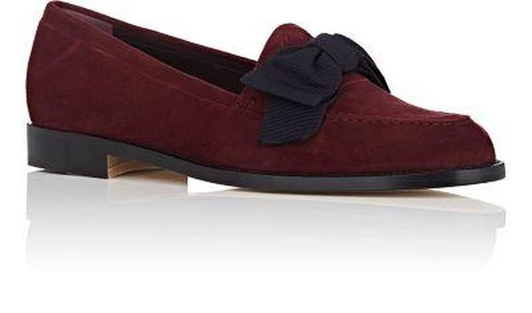 商品Manolo Blahnik|Aldena Bow Suede Loafers,价格¥3339,第2张图片详细描述