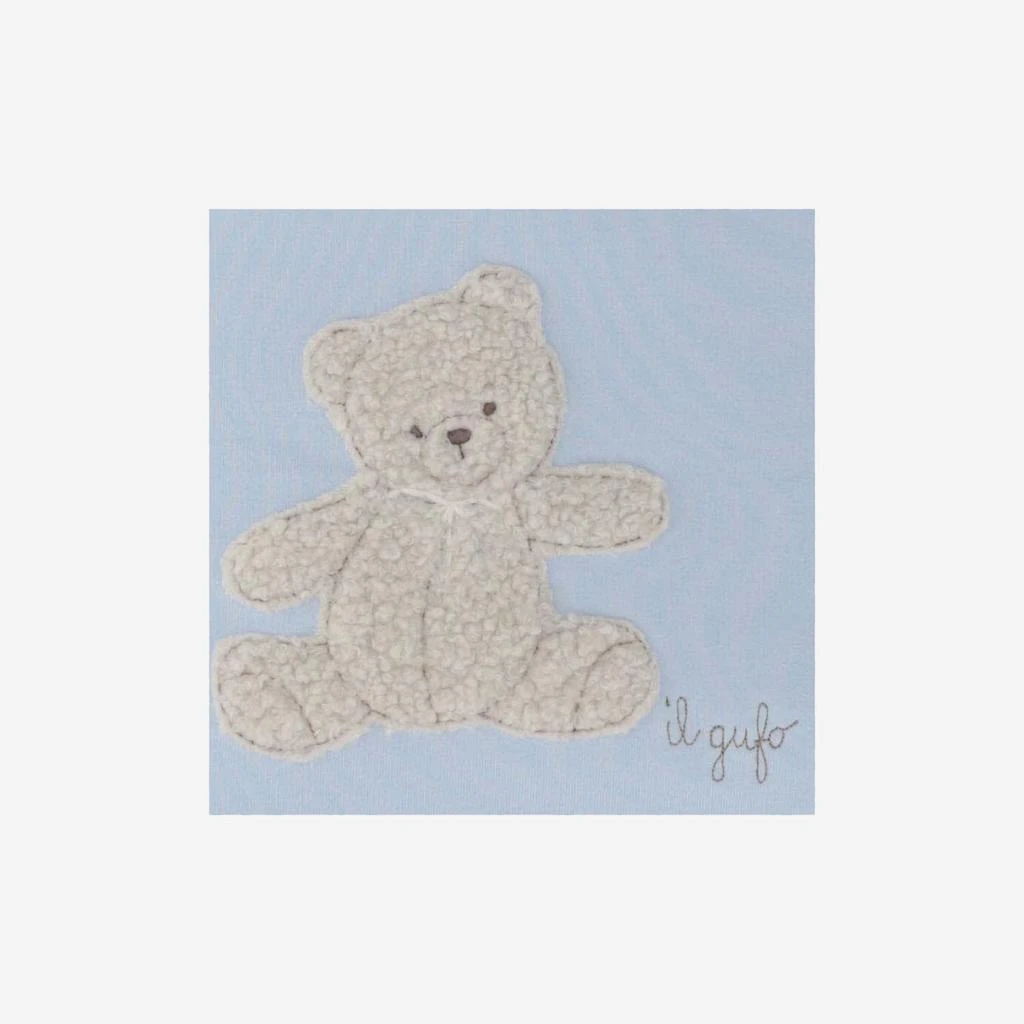 商品IL GUFO|Stretch Cotton Blanket With Bear Pattern,价格¥1187,第3张图片详细描述