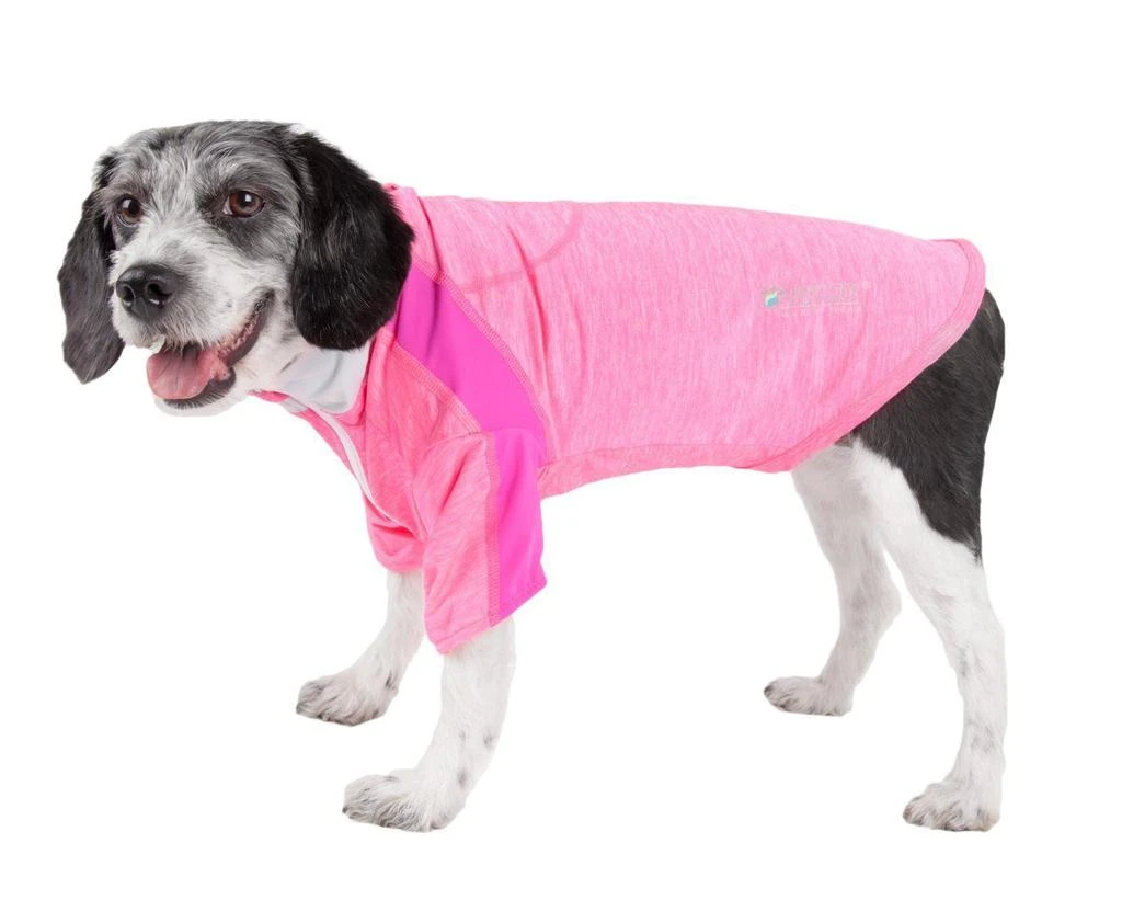 商品Pet Life|Pet Life  Active 'Chewitt Wagassy' 4-Way-Stretch Yoga Fitness Long-Sleeve Dog T-Shirt,价格¥242,第1张图片