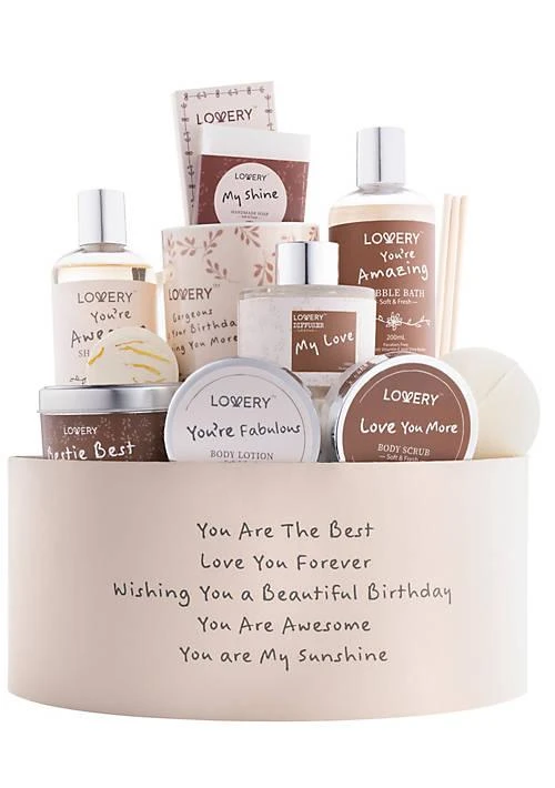 商品Lovery|Birthday Gift Basket Bath And Spa Gift Set For Women Luxury Birthday Spa Gift Box,价格¥375,第1张图片