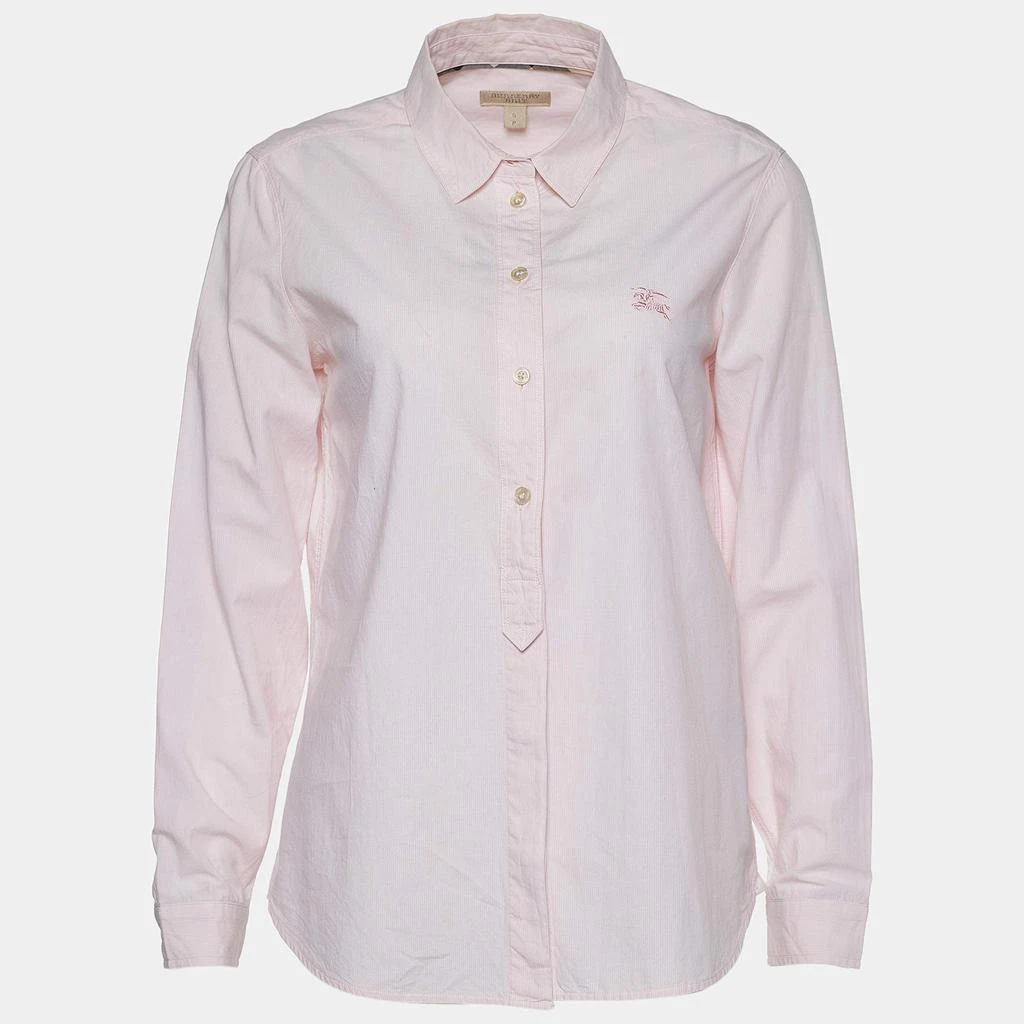 商品[二手商品] Burberry|Burberry Brit Pink Striped Stretch Cotton Button Front Shirt S,价格¥769,第1张图片