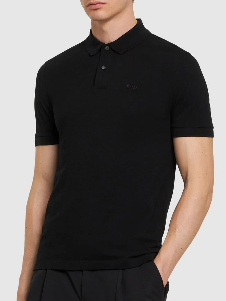 商品Hugo Boss|Pallas Logo Cotton Polo,价格¥704,第2张图片详细描述