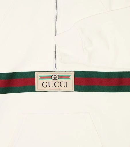 商品Gucci|Web cotton jersey hoodie,价格¥3595,第3张图片详细描述
