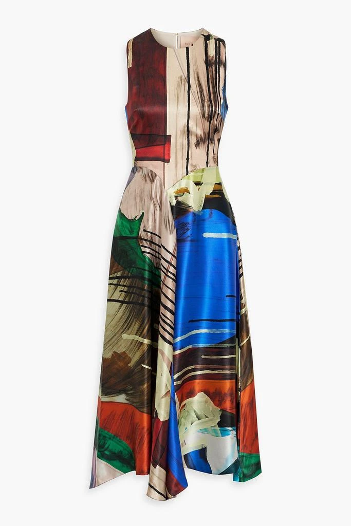 商品ROKSANDA|Printed silk-satin midi dress,价格¥4233,第1张图片