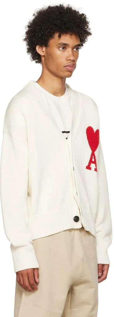 商品AMI|White Ami De Cœur Cardigan,价格¥2493,第2张图片详细描述