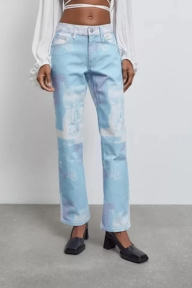 商品BDG|BDG Low-Rise Cowgirl Jean — Renaissance Print,价格¥149,第3张图片详细描述