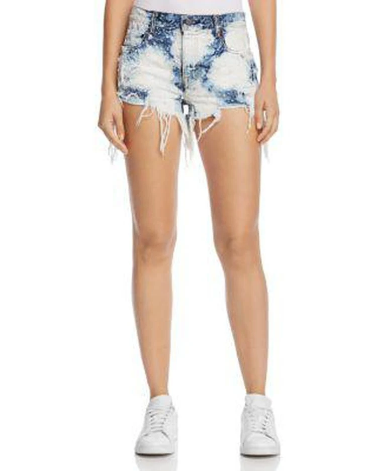 商品Alexander Wang|Denim Cutoffs in Bleached Destroyed,价格¥924,第1张图片