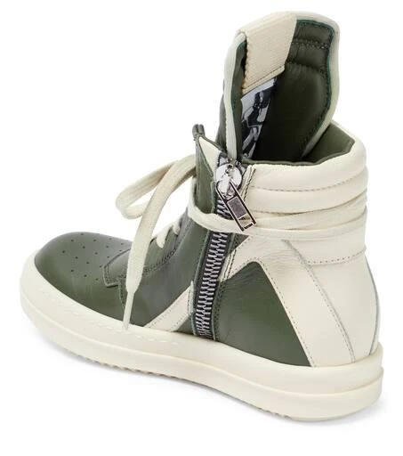 商品Rick Owens|Geobasket leather high-top sneakers,价格¥3193,第2张图片详细描述
