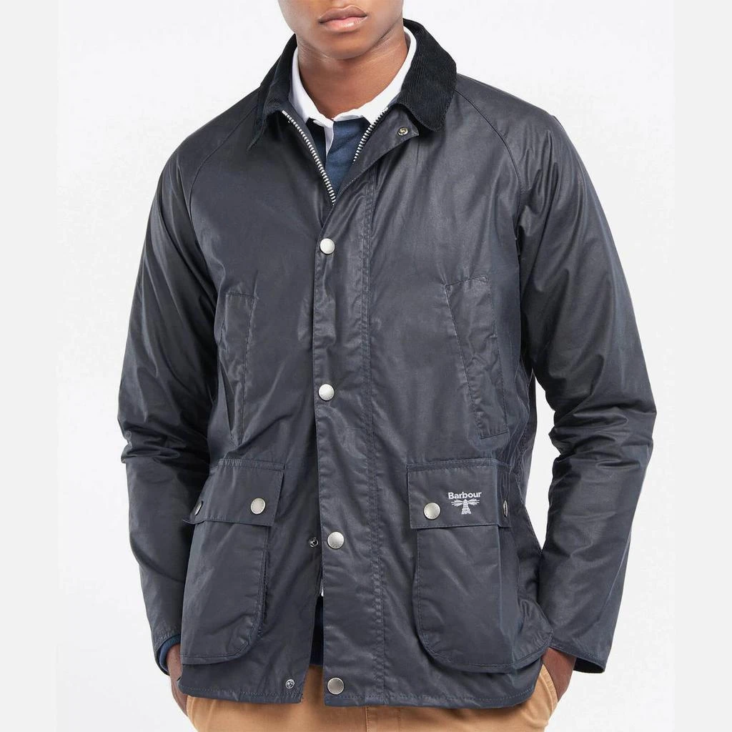 商品Barbour|Barbour Beacon Men's Summer Bedale Wax Jacket - Navy,价格¥952,第1张图片