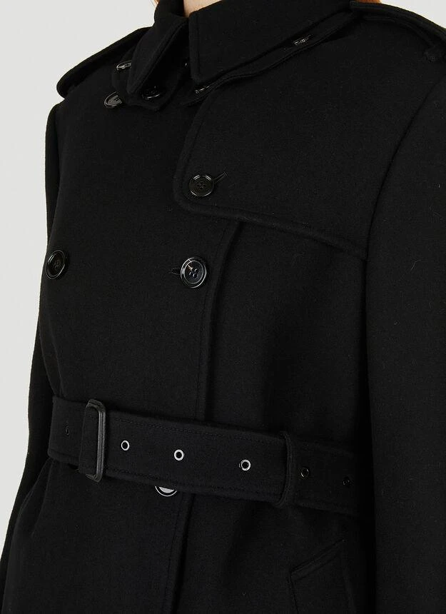 商品Burberry|Cape Back Coat in Black,价格¥11777,第5张图片详细描述