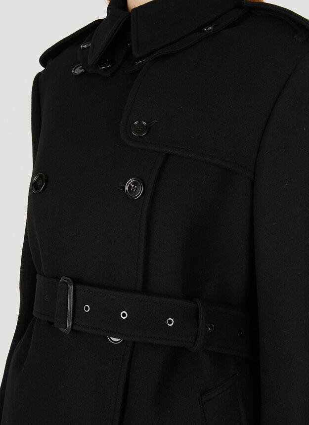 商品Burberry|Cape Back Coat in Black,价格¥24245,第7张图片详细描述