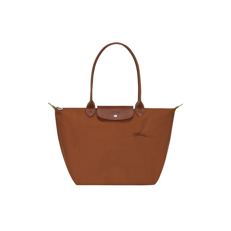 LONGCHAMP/珑骧 女士粉色帆布银色五金按扣拉链开合大号托特包 商品