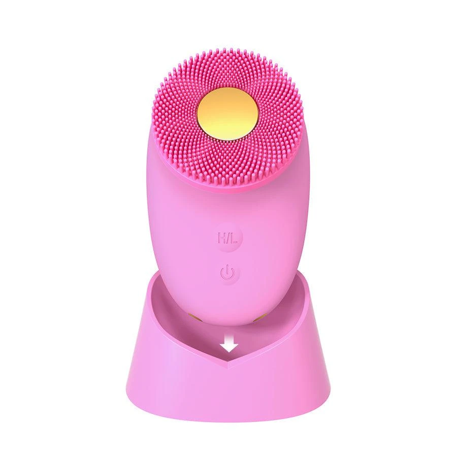 商品Liberex|Liberex Silicone Facial Cleansing Brush + Ultrasonic 24K Gold Core,价格¥445,第3张图片详细描述