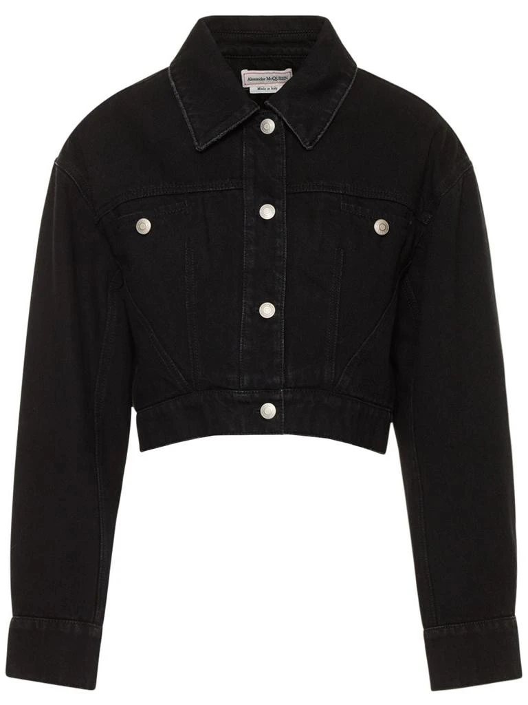商品Alexander McQueen|Cotton Denim Jacket,价格¥17292,第1张图片