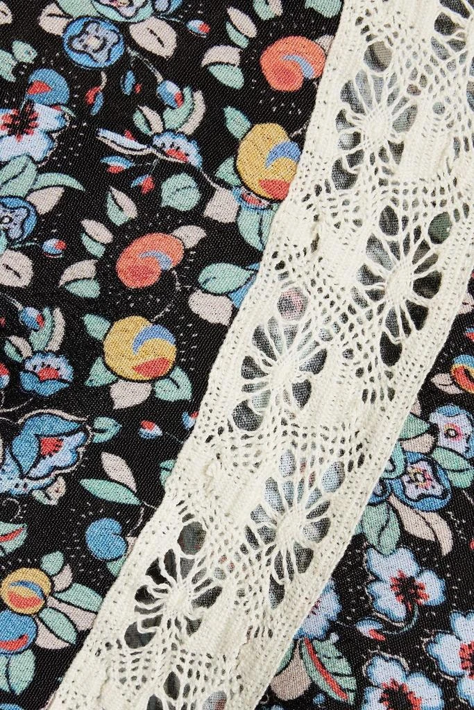 商品Rixo|Gemma crochet-trimmed floral-print crepe midi dress,价格¥1494,第4张图片详细描述
