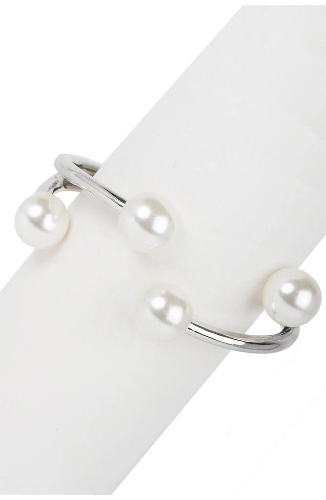 商品SAACHI|Hinged Imitation Pearl Cuff,价格¥272,第3张图片详细描述