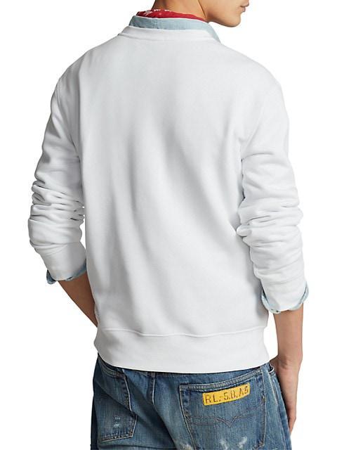 商品Ralph Lauren|Graphic Fleece Long-Sleeve Sweatshirt,价格¥1195,第6张图片详细描述