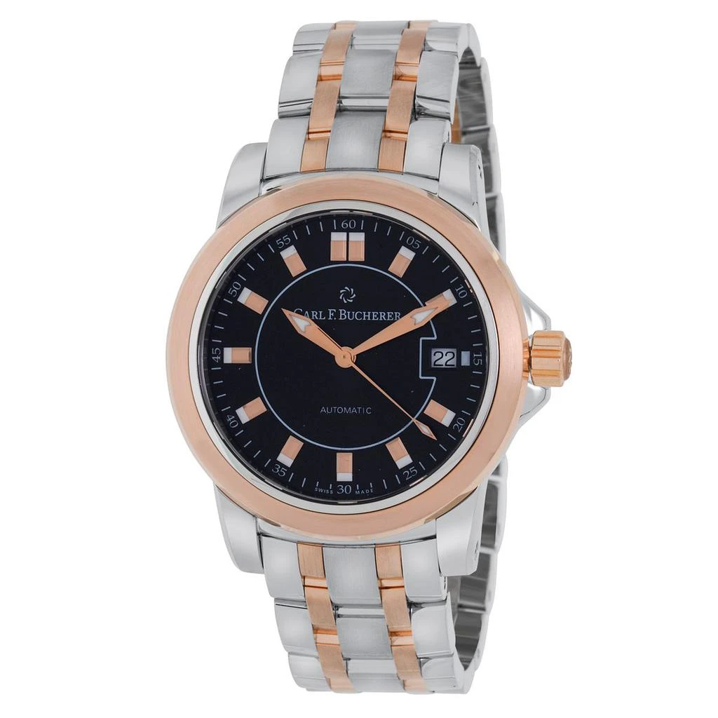 商品Carl F. Bucherer|Carl F. Bucherer Patravi AutoDate 18K Rose Gold And Stainless Steel Automatic Unisex Watch 00.10617.07.33.21,价格¥14373,第1张图片