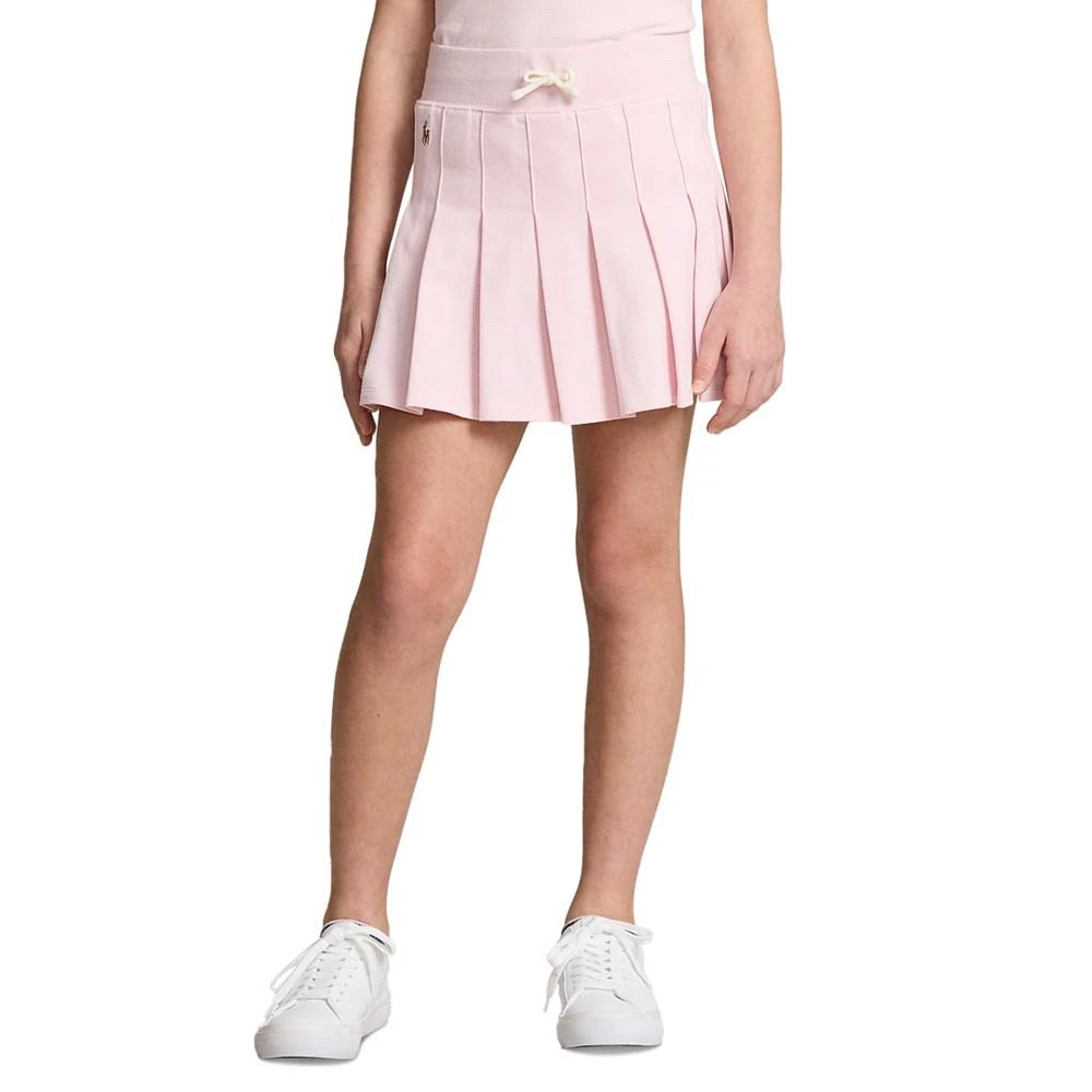 商品Ralph Lauren|Big Girls Pleated Mesh Drawstring Skort,价格¥226,第1张图片