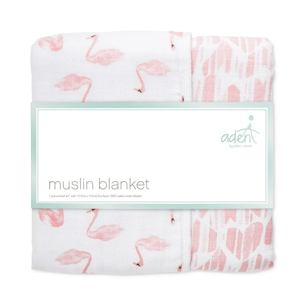 商品aden + anais|Baby Girls Swan Printed Blanket,价格¥294,第2张图片详细描述